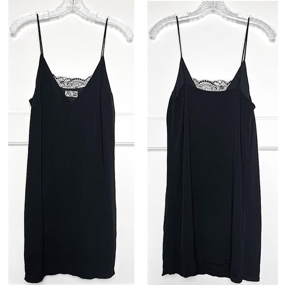 Aritzia Dresses & Skirts - ARITZIA WILFRED 90s Sleeveless Floral Lace Trim V-Neck Babydoll Slip Dress S